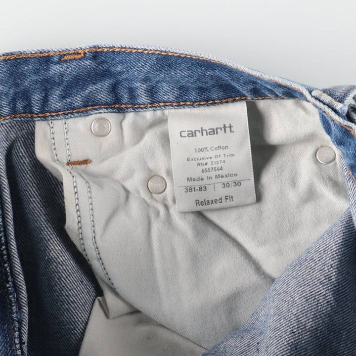 Carhartt Relaxed Fit Straight Denim Pants for Men, W30 equivalent cotton blue type Vintage Second Hand