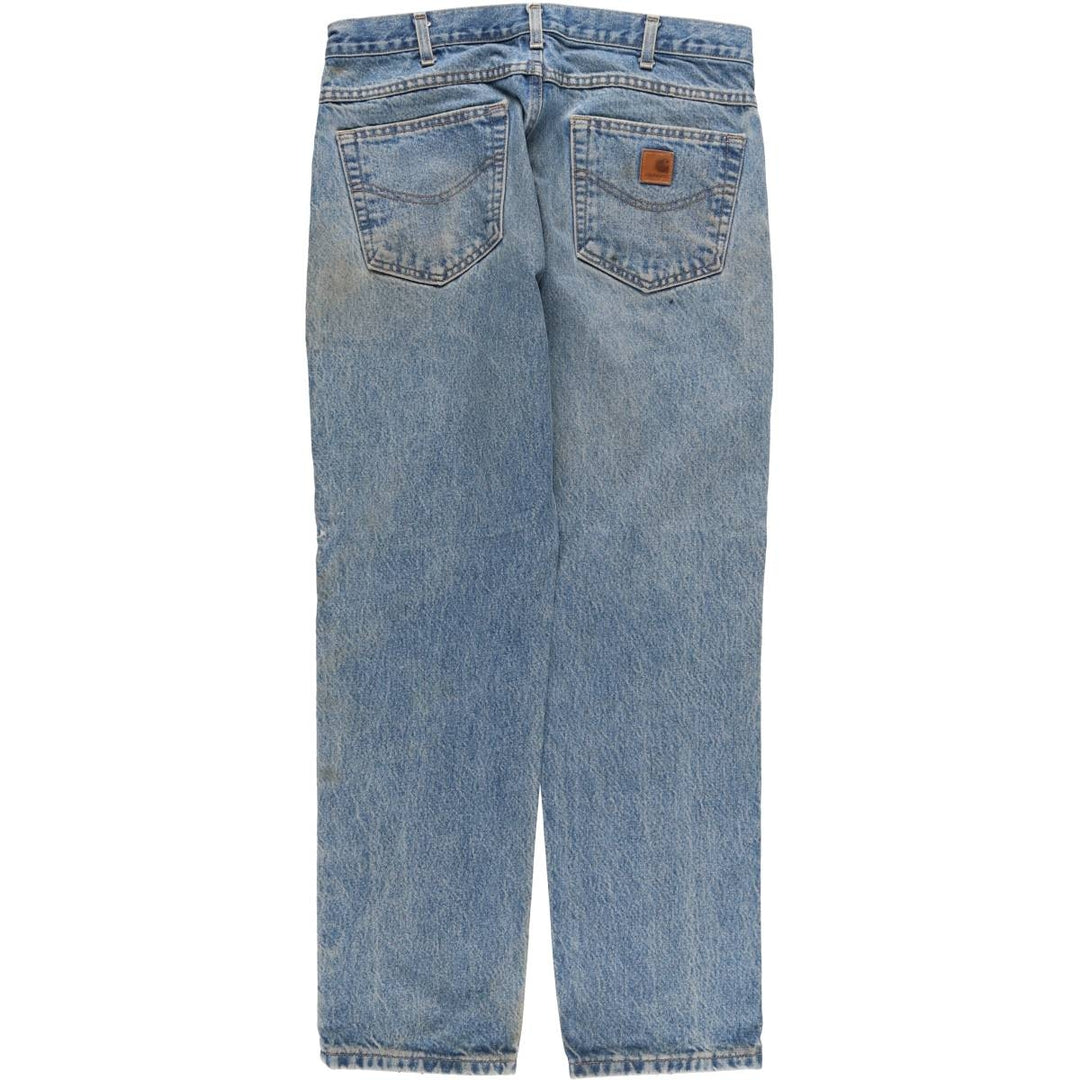 Carhartt Traditional FIT Tapered Denim Pants Men's W34 cotton blue type Vintage Second Hand