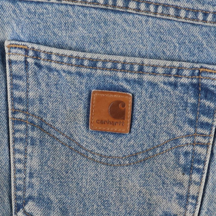 Carhartt Traditional FIT Tapered Denim Pants Men's W34 cotton blue type Vintage Second Hand
