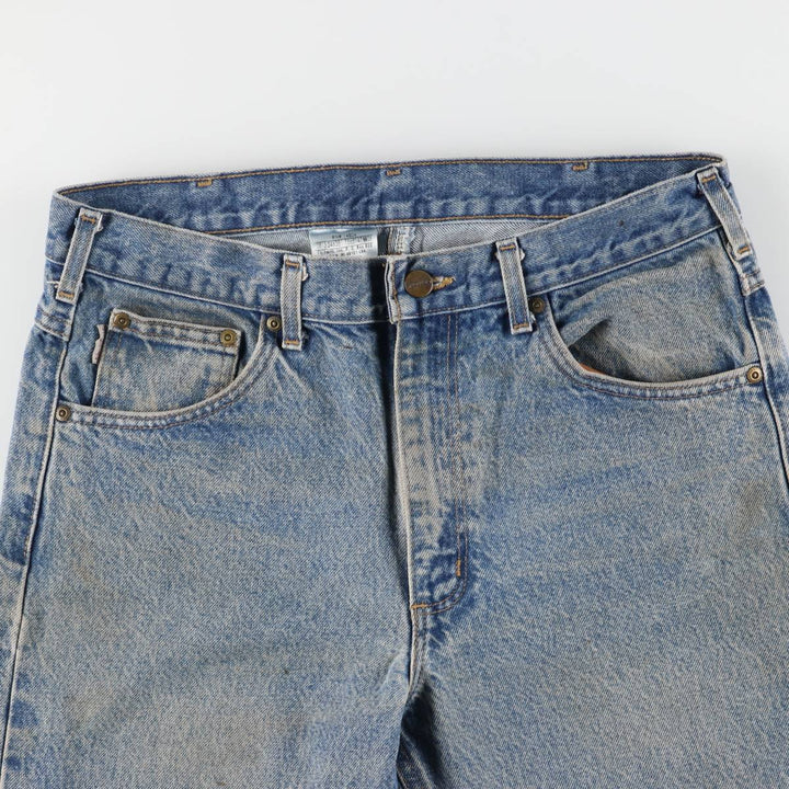 Carhartt Traditional FIT Tapered Denim Pants Men's W34 cotton blue type Vintage Second Hand