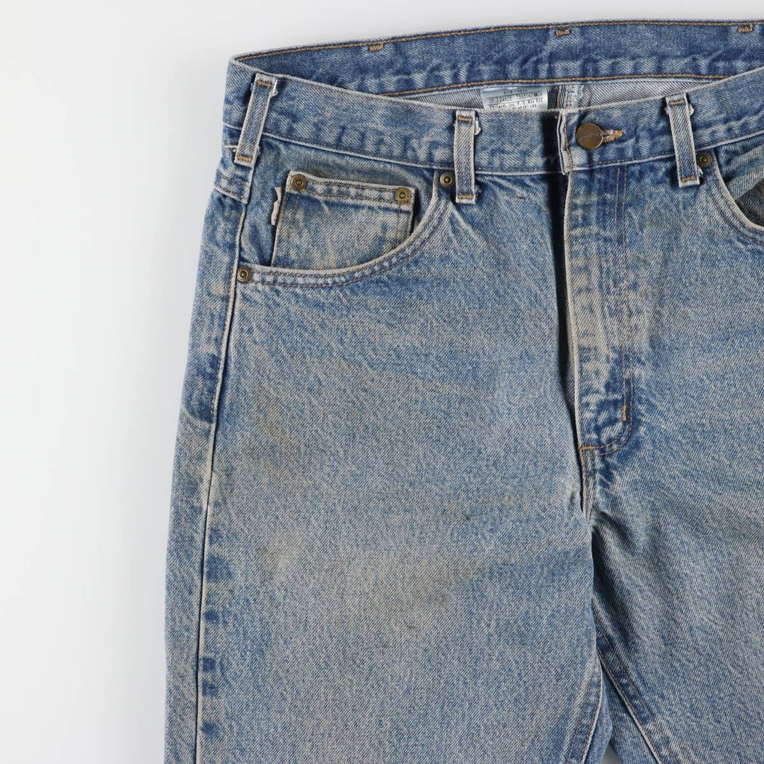 Carhartt Traditional FIT Tapered Denim Pants Men's W34 cotton blue type Vintage Second Hand