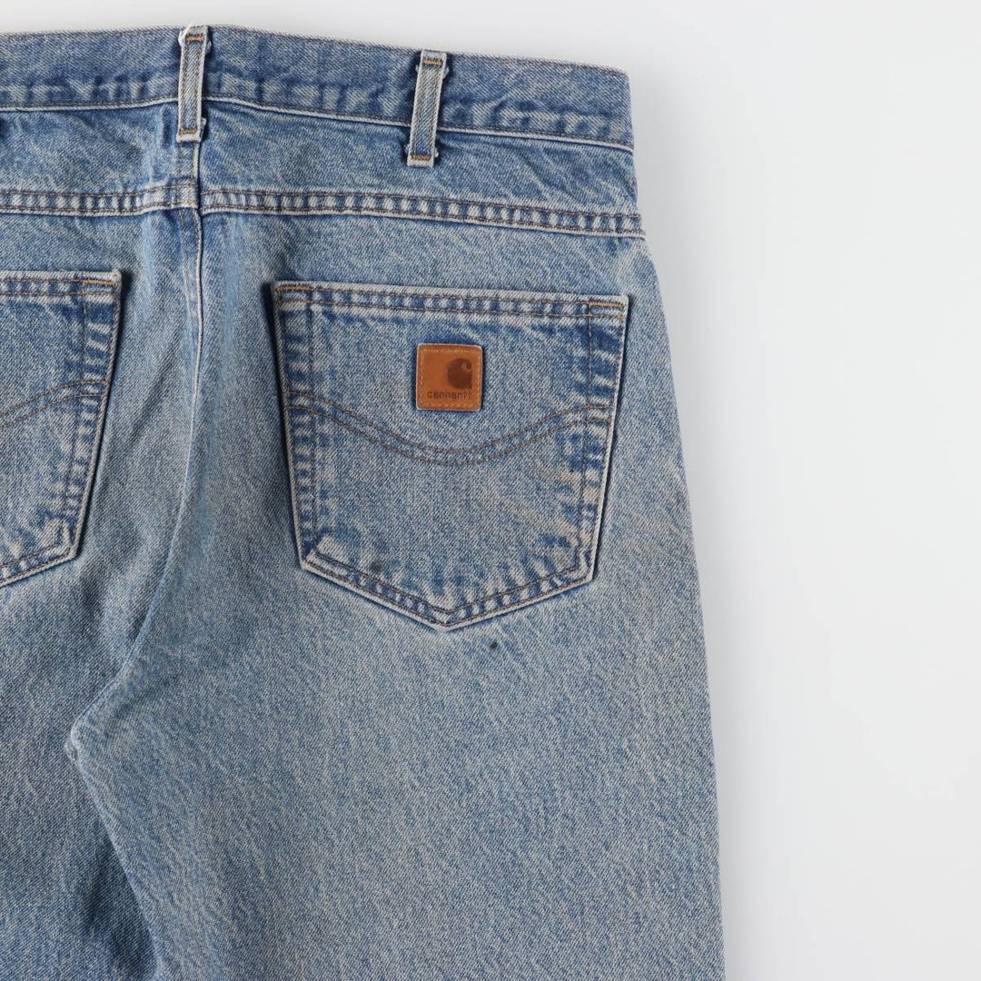 Carhartt Traditional FIT Tapered Denim Pants Men's W34 cotton blue type Vintage Second Hand