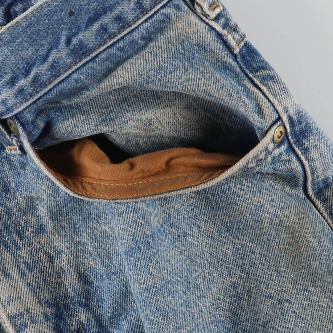 Carhartt Traditional FIT Tapered Denim Pants Men's W34 cotton blue type Vintage Second Hand