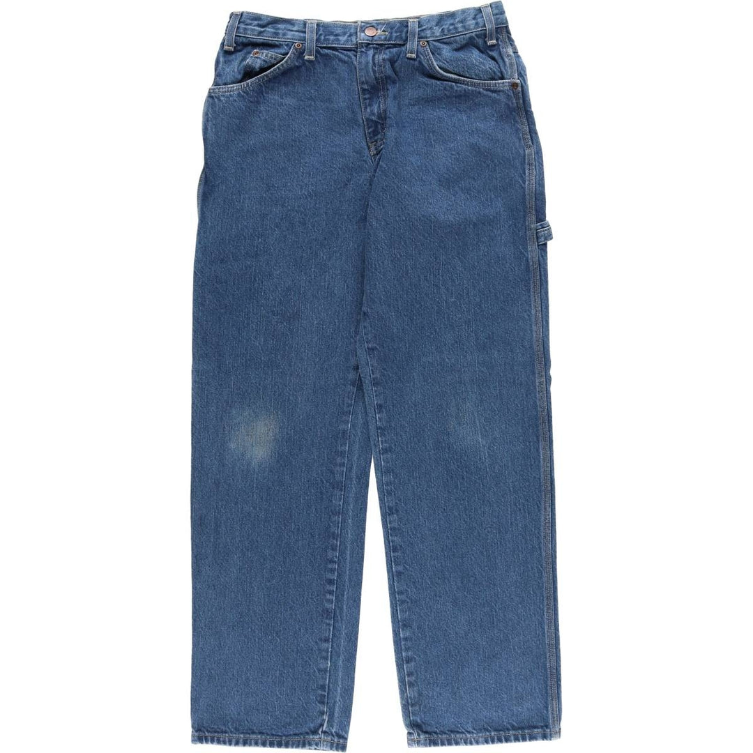 Dickies denim painter pants for men, equivalent to W33 cotton blue type Vintage Second Hand