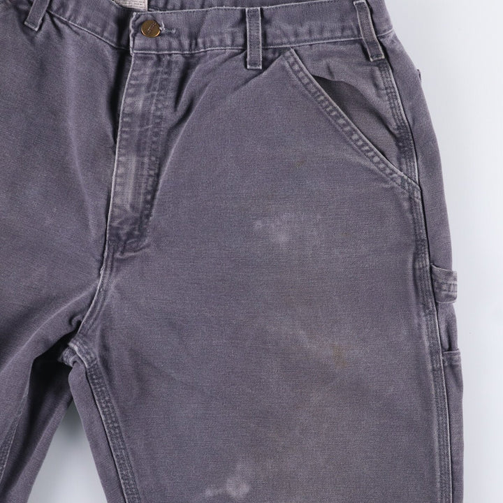 00'S Carhartt Duck Painter Pants Men's W32 equivalent cotton gray type Vintage Second Hand