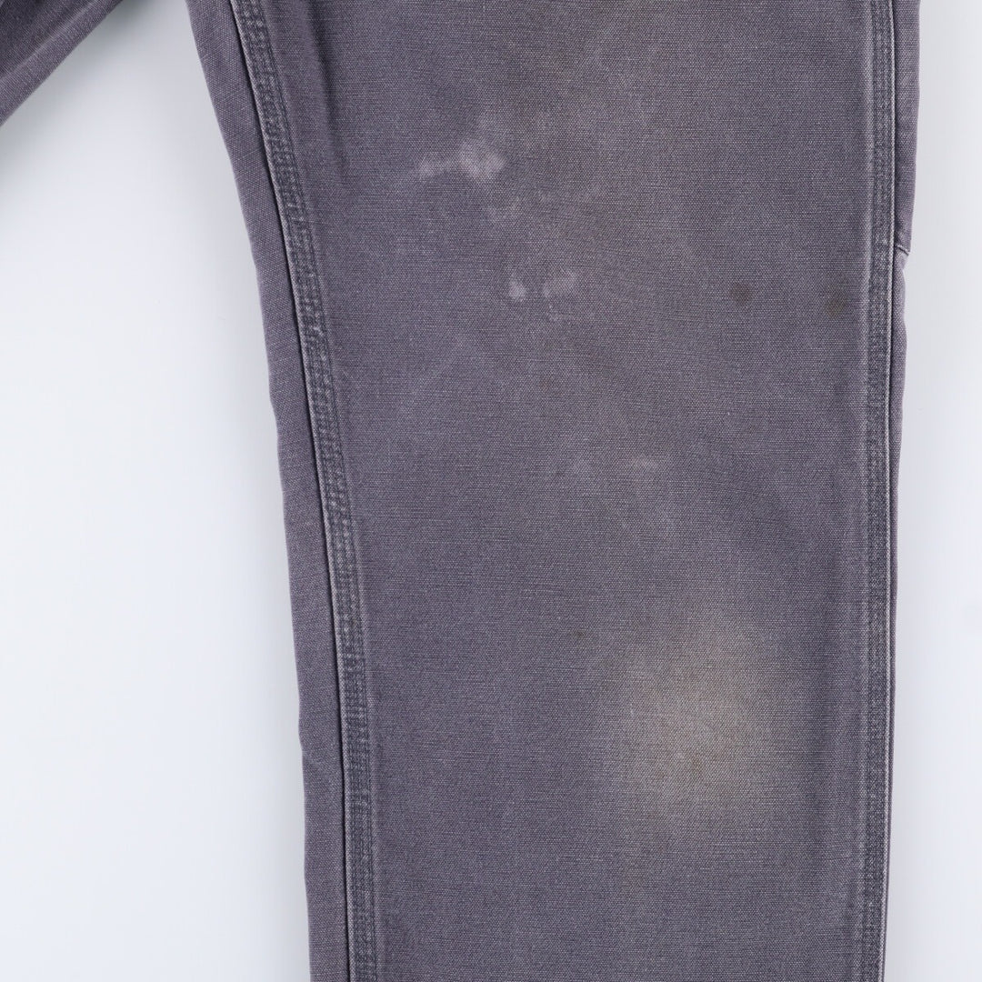 00'S Carhartt Duck Painter Pants Men's W32 equivalent cotton gray type Vintage Second Hand