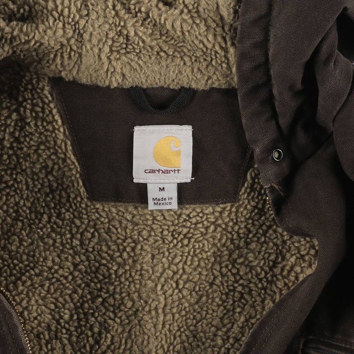 Carhartt Sierra Jacket Duck Full Zip Hoodie Men's M cotton brown type Vintage Second Hand