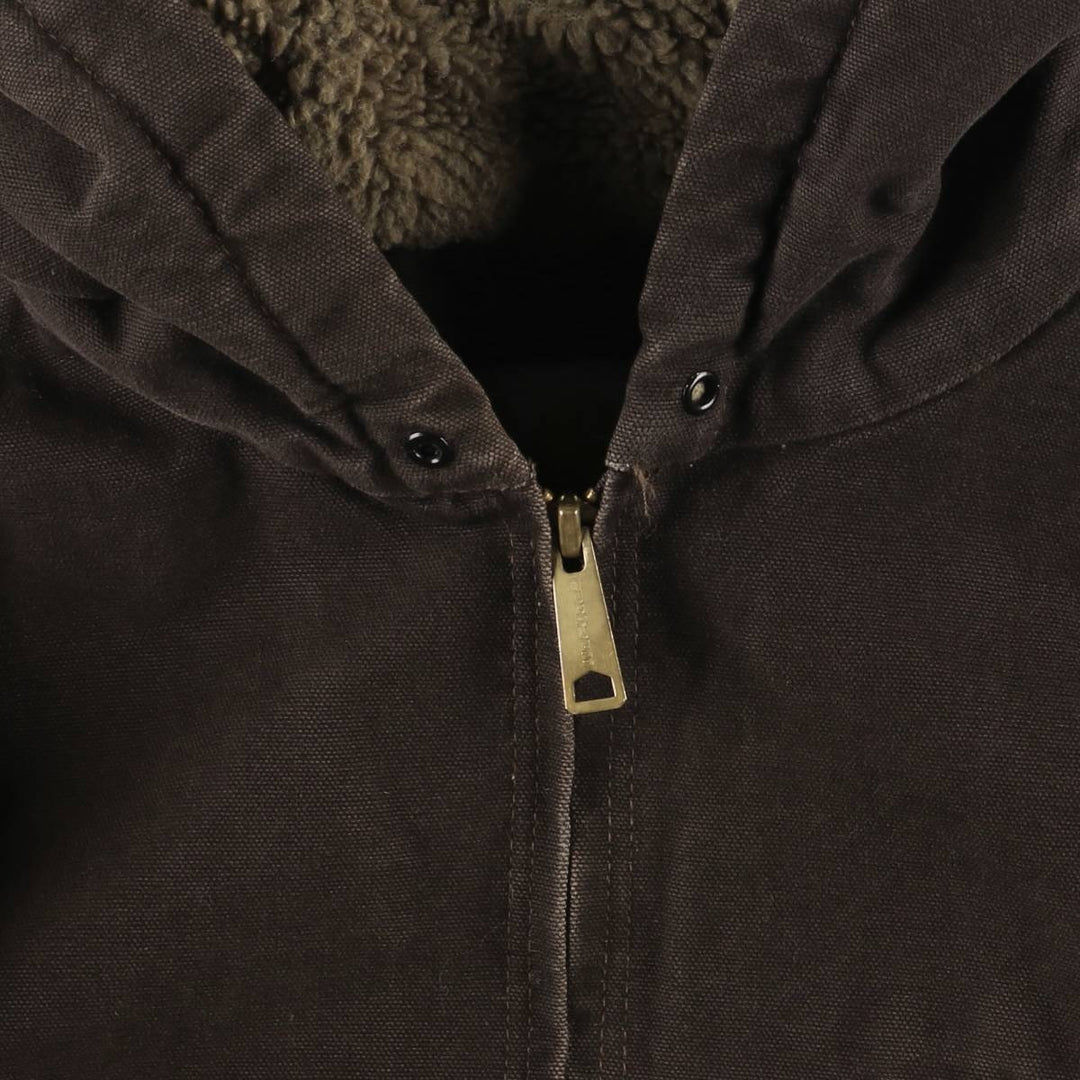 Carhartt Sierra Jacket Duck Full Zip Hoodie Men's M cotton brown type Vintage Second Hand
