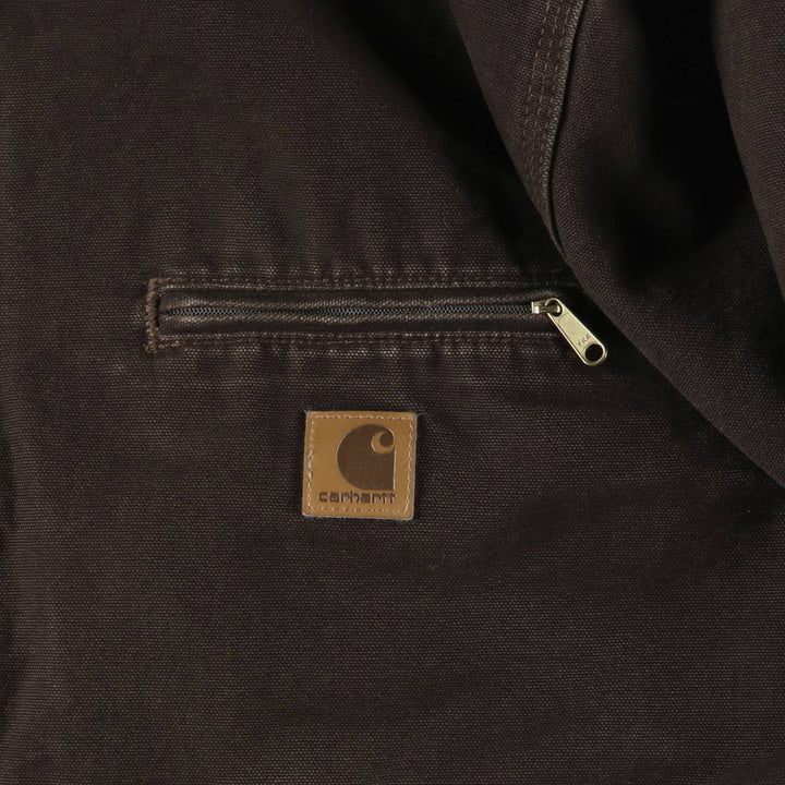 Carhartt Sierra Jacket Duck Full Zip Hoodie Men's M cotton brown type Vintage Second Hand