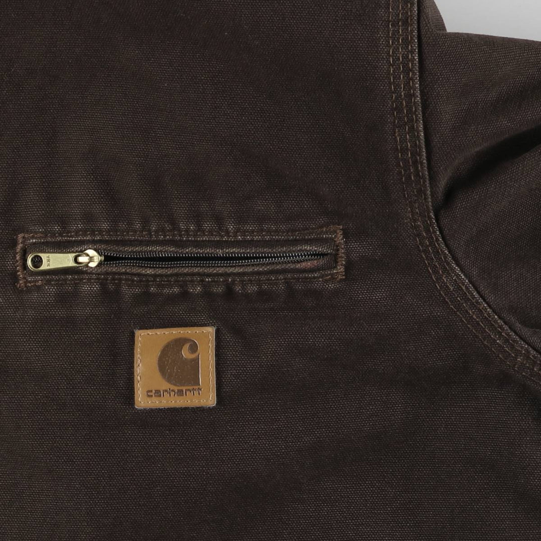 Carhartt Sierra Jacket Duck Full Zip Hoodie Men's M cotton brown type Vintage Second Hand
