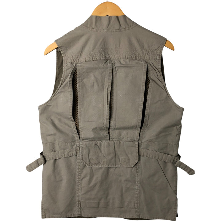 90s-00'S Cabelas SAFARI fishing vest, men's size S, vintage cotton Beige type Vintage Second Hand
