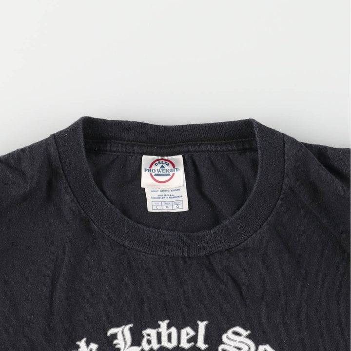 Delta BLACK LABEL SOCIETY Black Label Society Skull Pattern Long Sleeve T-Shirt Band T-Shirt Men's L Size cotton black type Vintage Second Hand