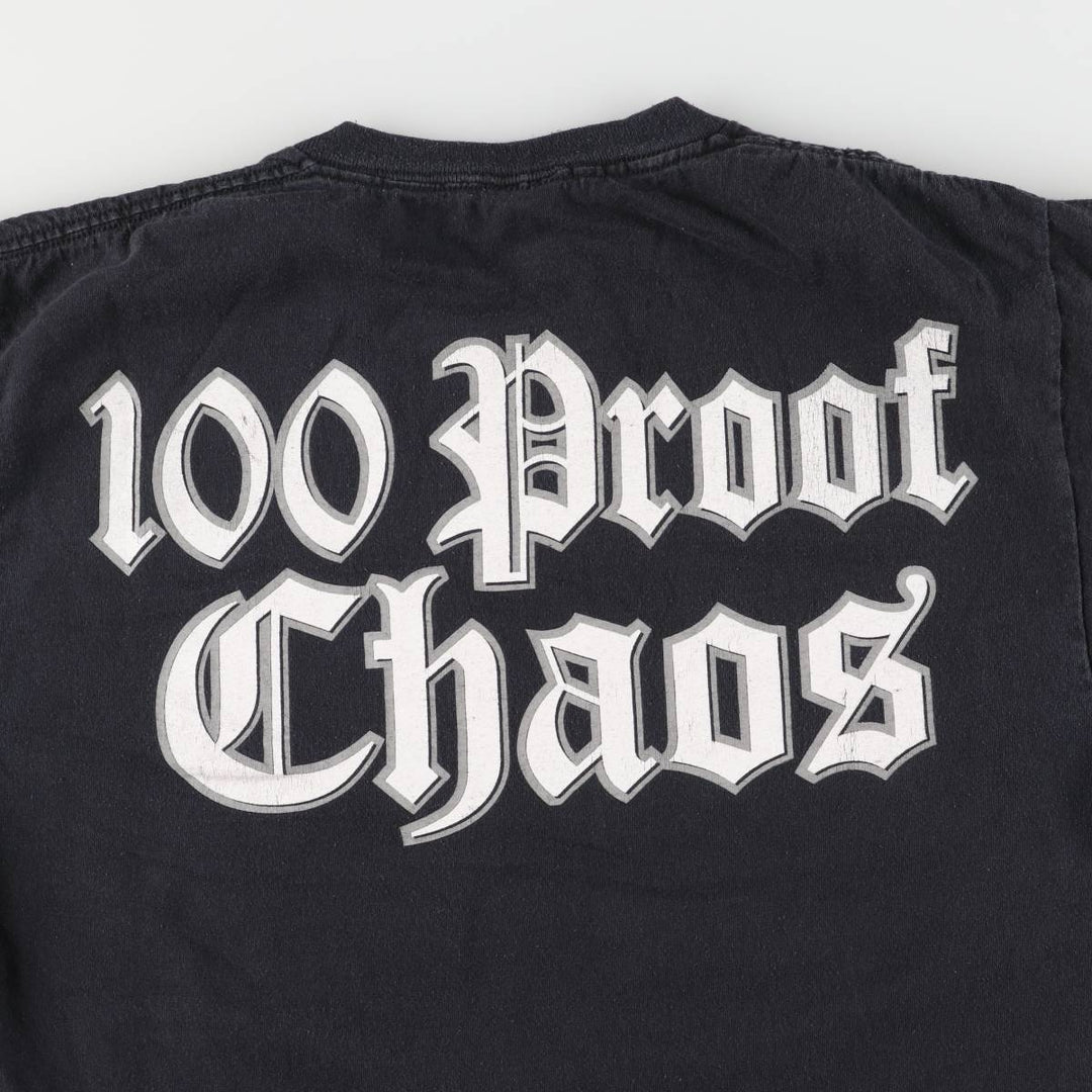 Delta BLACK LABEL SOCIETY Black Label Society Skull Pattern Long Sleeve T-Shirt Band T-Shirt Men's L Size cotton black type Vintage Second Hand