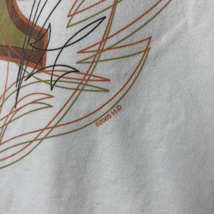 00'S Harley-Davidson Long Sleeve T-Shirt, Men's XL Size unclear white type Vintage Second Hand