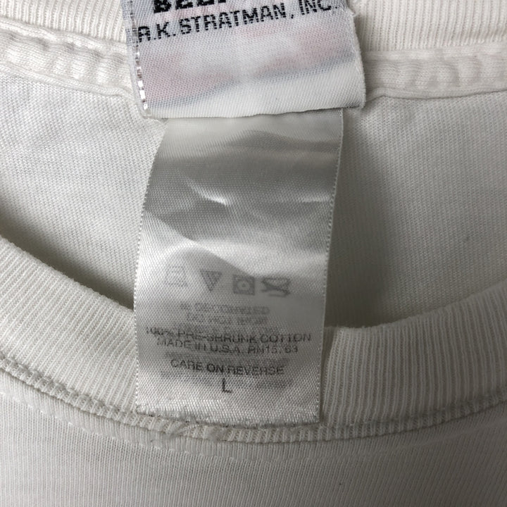 00'S Harley-Davidson Hanes Eagle Pattern Long T-shirt Made in USA Men's L size cotton white type Vintage Second Hand