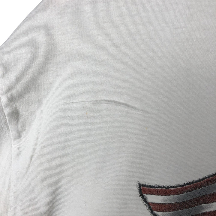 00'S Harley-Davidson Hanes Eagle Pattern Long T-shirt Made in USA Men's L size cotton white type Vintage Second Hand
