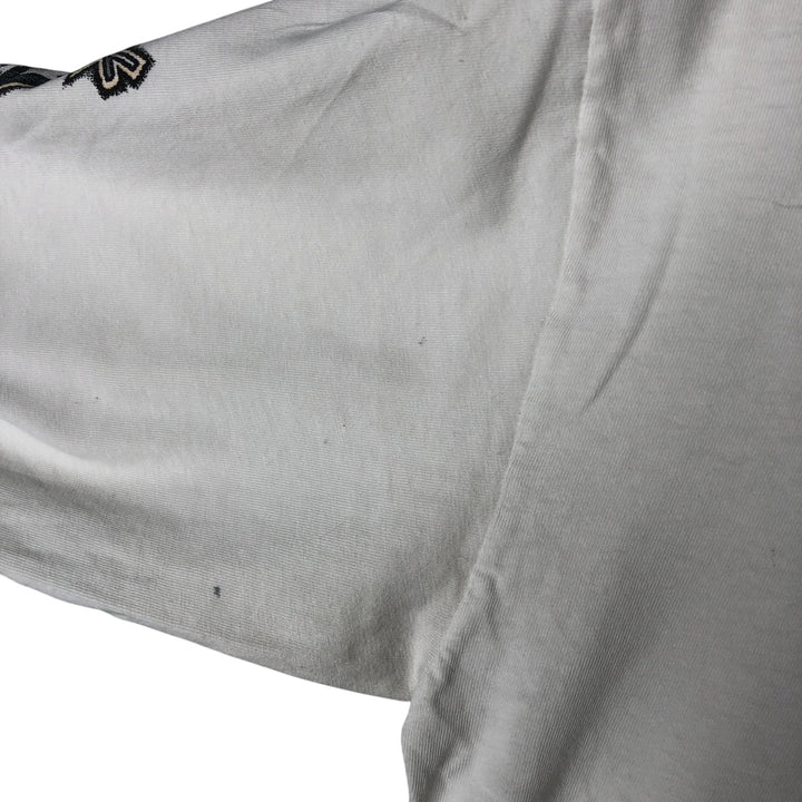 00'S Harley-Davidson Hanes Eagle Pattern Long T-shirt Made in USA Men's L size cotton white type Vintage Second Hand