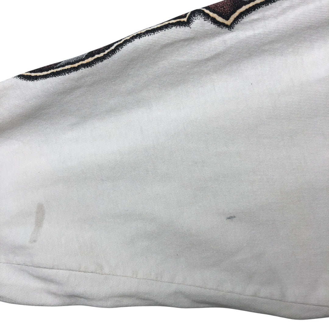 00'S Harley-Davidson Hanes Eagle Pattern Long T-shirt Made in USA Men's L size cotton white type Vintage Second Hand