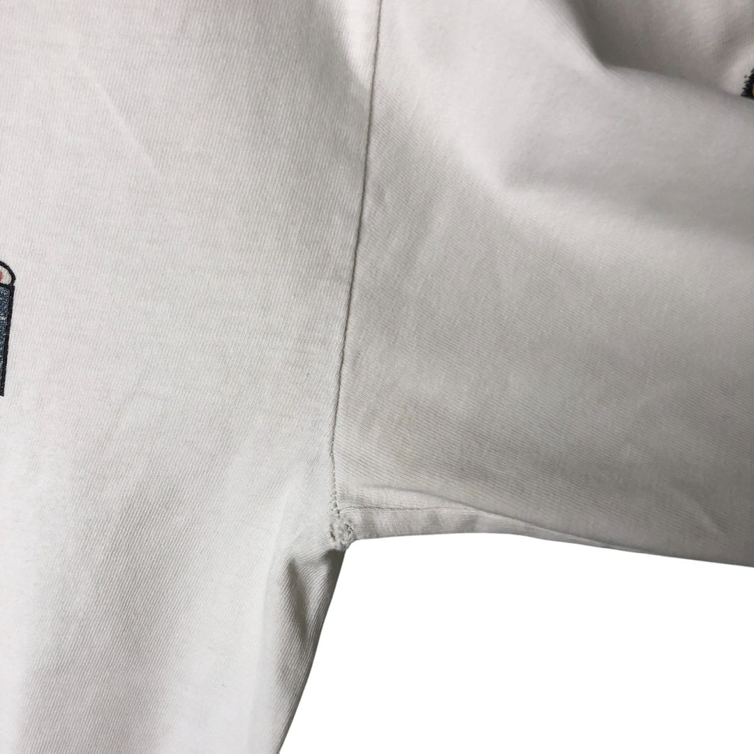 00'S Harley-Davidson Hanes Eagle Pattern Long T-shirt Made in USA Men's L size cotton white type Vintage Second Hand