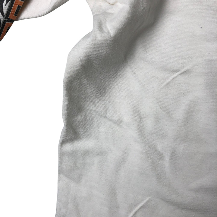 00'S Harley-Davidson HOLOUBEK back print long sleeve T-shirt, men's XL size unclear white type Vintage Second Hand