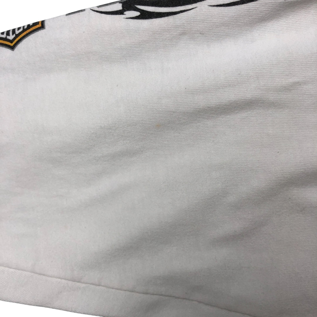 00'S Harley-Davidson HOLOUBEK back print long sleeve T-shirt, men's XL size unclear white type Vintage Second Hand