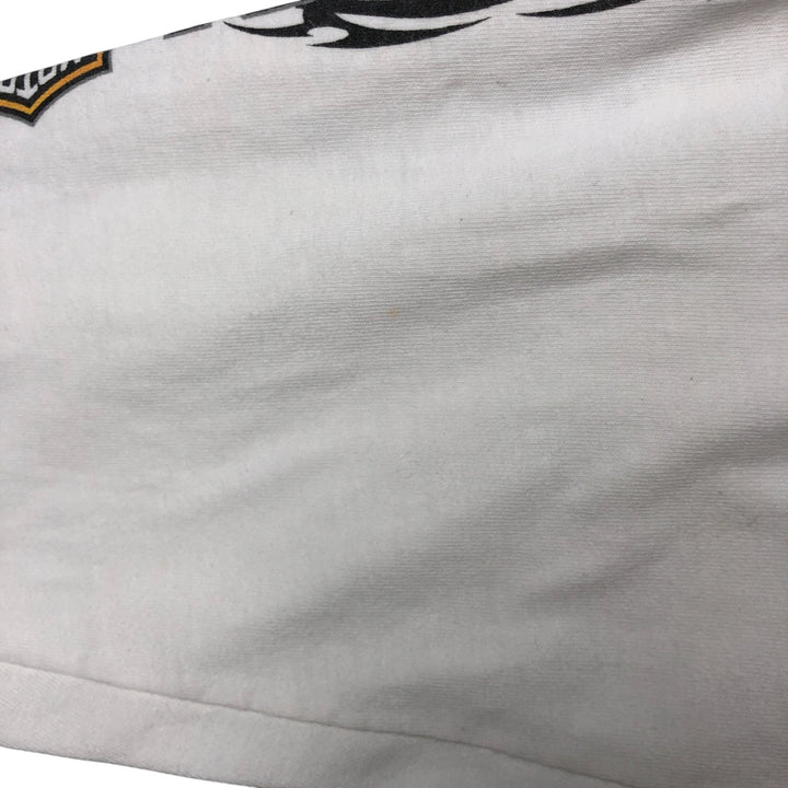 00'S Harley-Davidson HOLOUBEK back print long sleeve T-shirt, men's XL size unclear white type Vintage Second Hand
