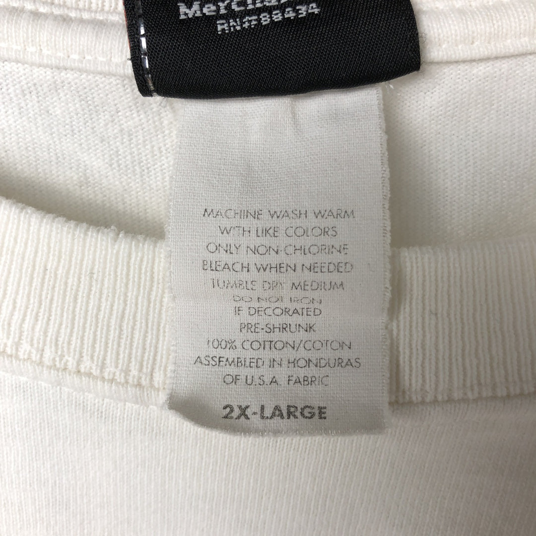 00'S Harley-Davidson Long Sleeve T-Shirt, Men's XXL cotton white type Vintage Second Hand