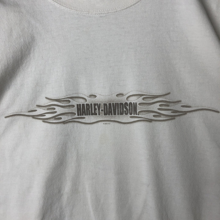 00'S Harley-Davidson Long Sleeve T-Shirt, Men's XXL cotton white type Vintage Second Hand