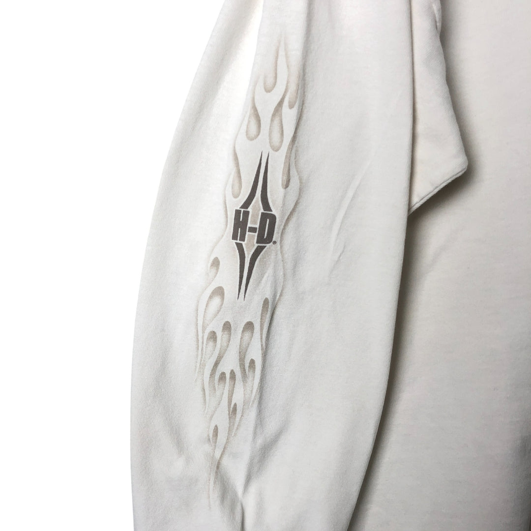 00'S Harley-Davidson Long Sleeve T-Shirt, Men's XXL cotton white type Vintage Second Hand