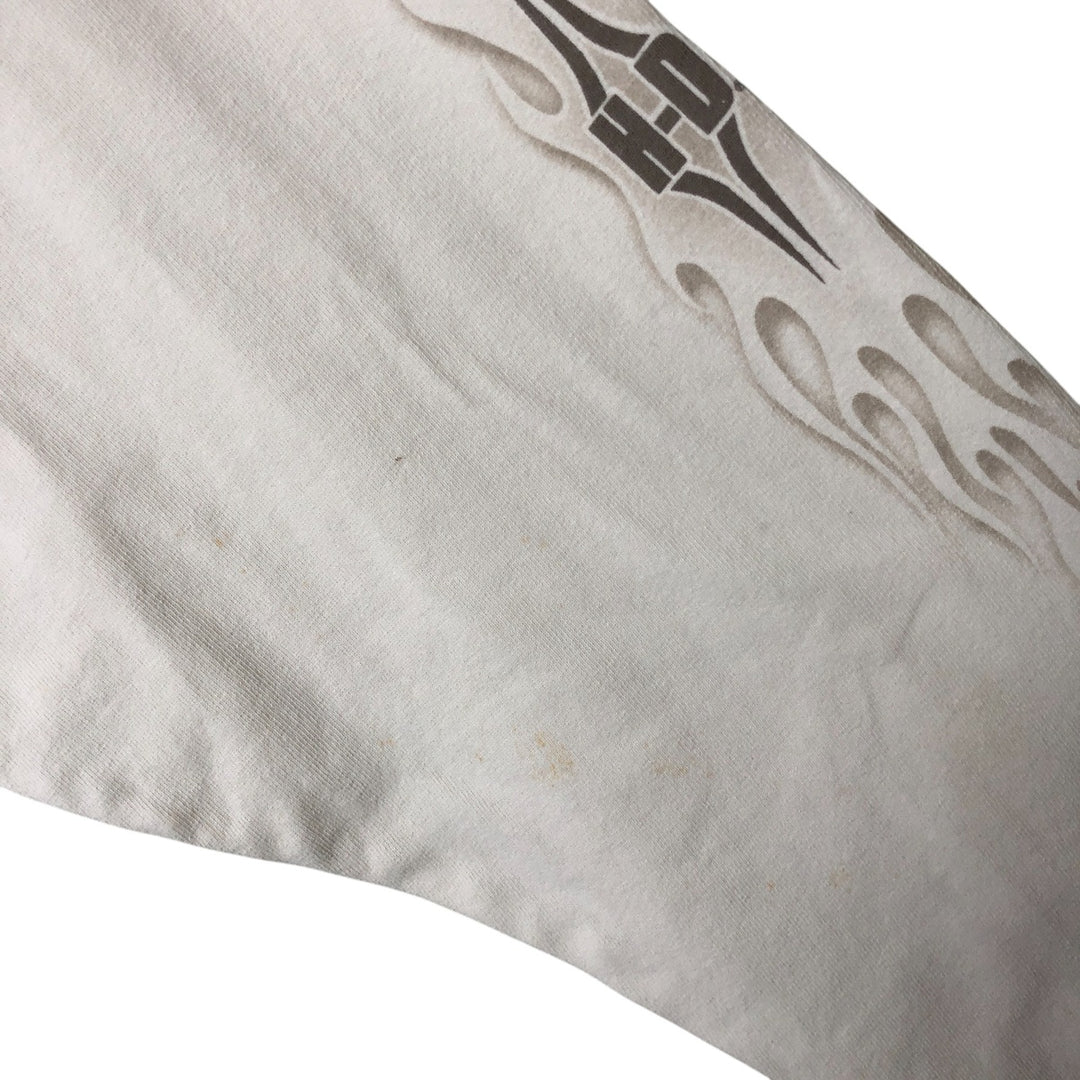00'S Harley-Davidson Long Sleeve T-Shirt, Men's XXL cotton white type Vintage Second Hand