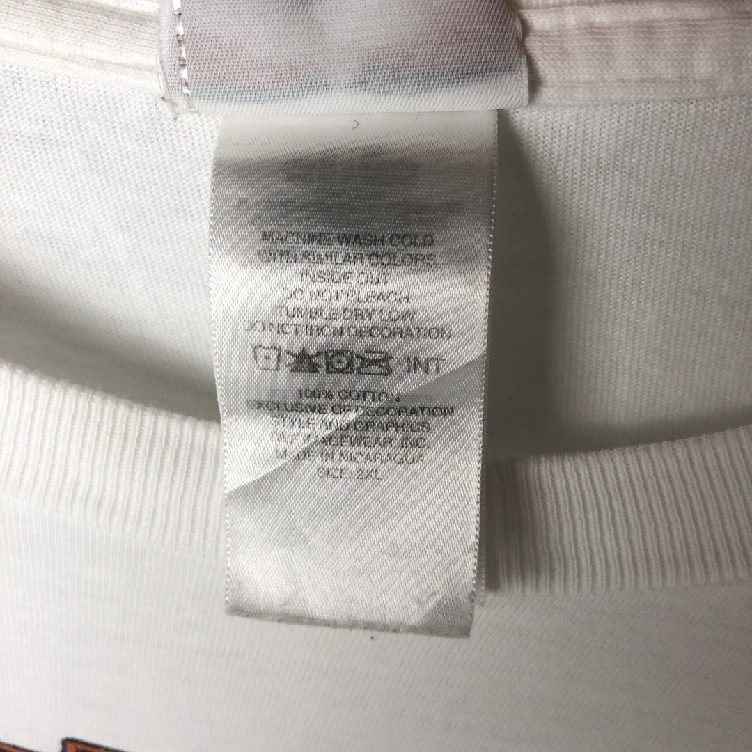 00'S Harley-Davidson Long Sleeve T-Shirt, Men's XXL cotton white type Vintage Second Hand