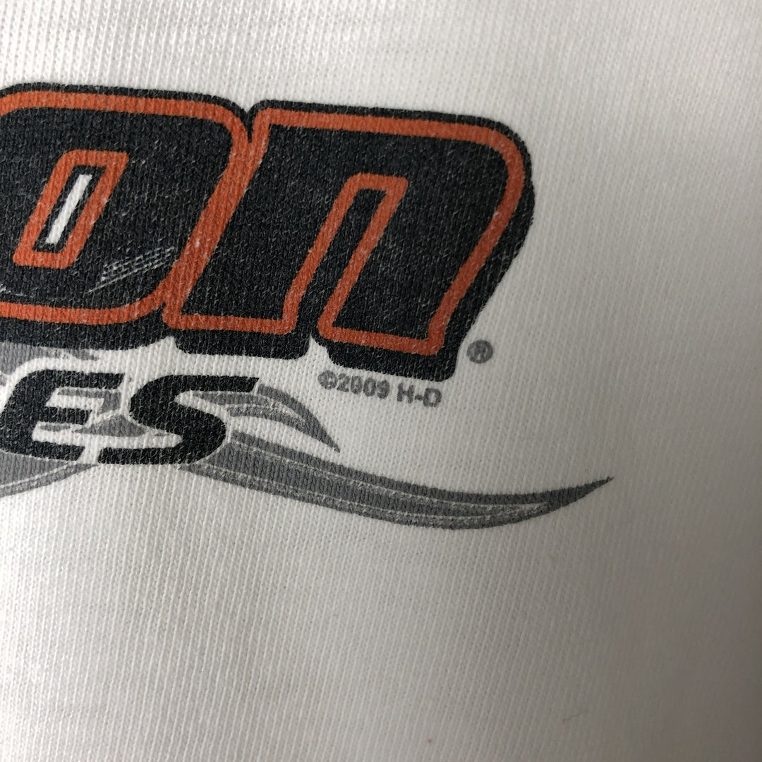 00'S Harley-Davidson Long Sleeve T-Shirt, Men's XXL cotton white type Vintage Second Hand