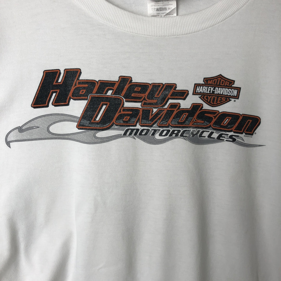 00'S Harley-Davidson Long Sleeve T-Shirt, Men's XXL cotton white type Vintage Second Hand