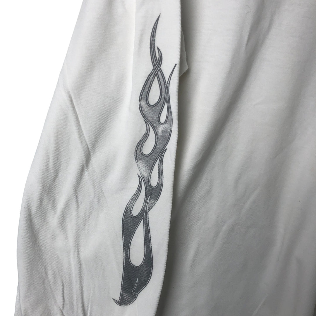 00'S Harley-Davidson Long Sleeve T-Shirt, Men's XXL cotton white type Vintage Second Hand