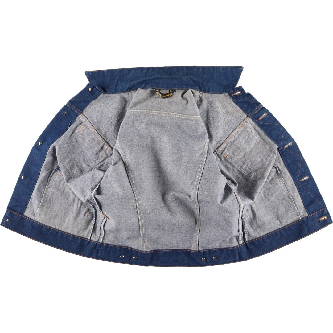 Vintage 70'S Wrangler denim jacket, size M for men unclear blue type Vintage Second Hand