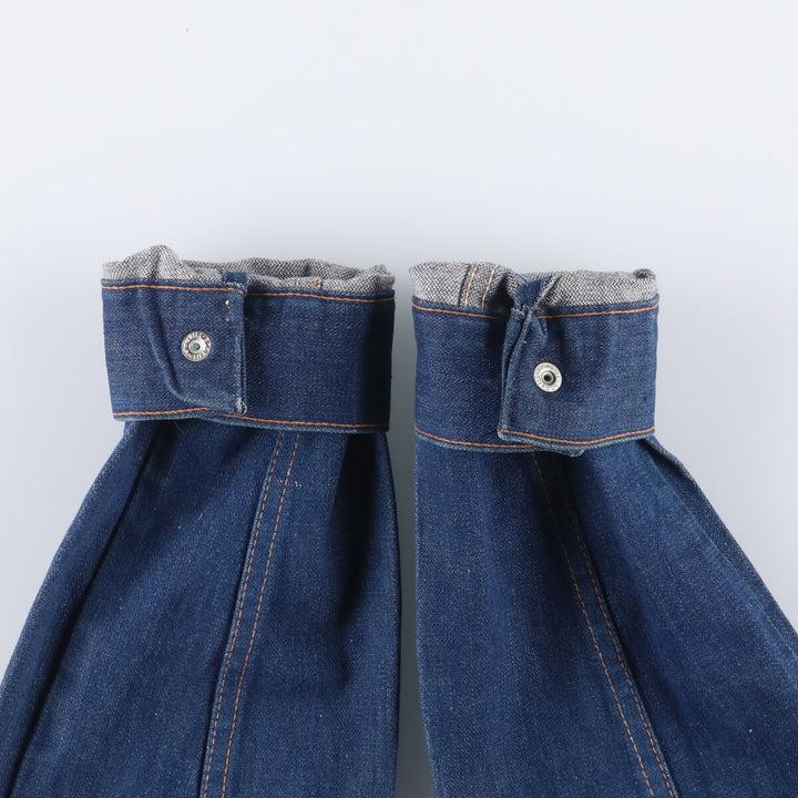 Vintage 70'S Wrangler denim jacket, size M for men unclear blue type Vintage Second Hand