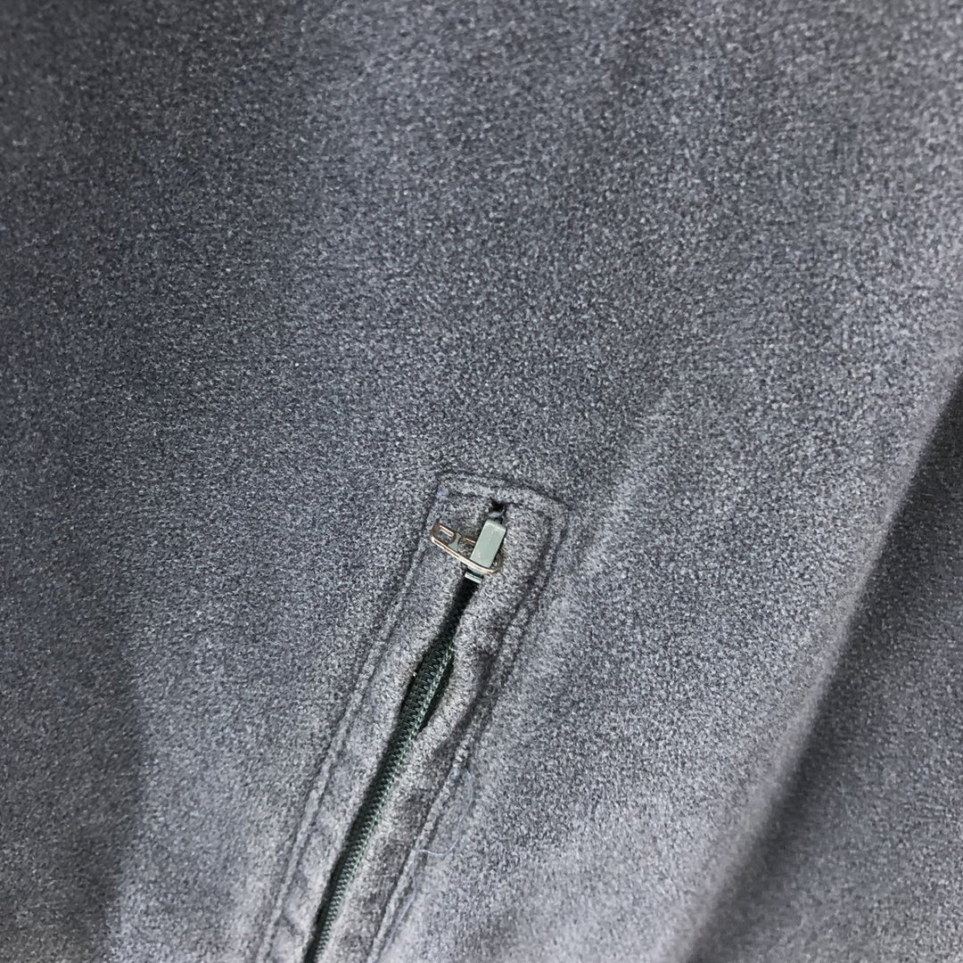 90'S Adidas Back Logo Velour Jersey Track Jacket Men's Size L Vintage polyester gray type Vintage Second Hand