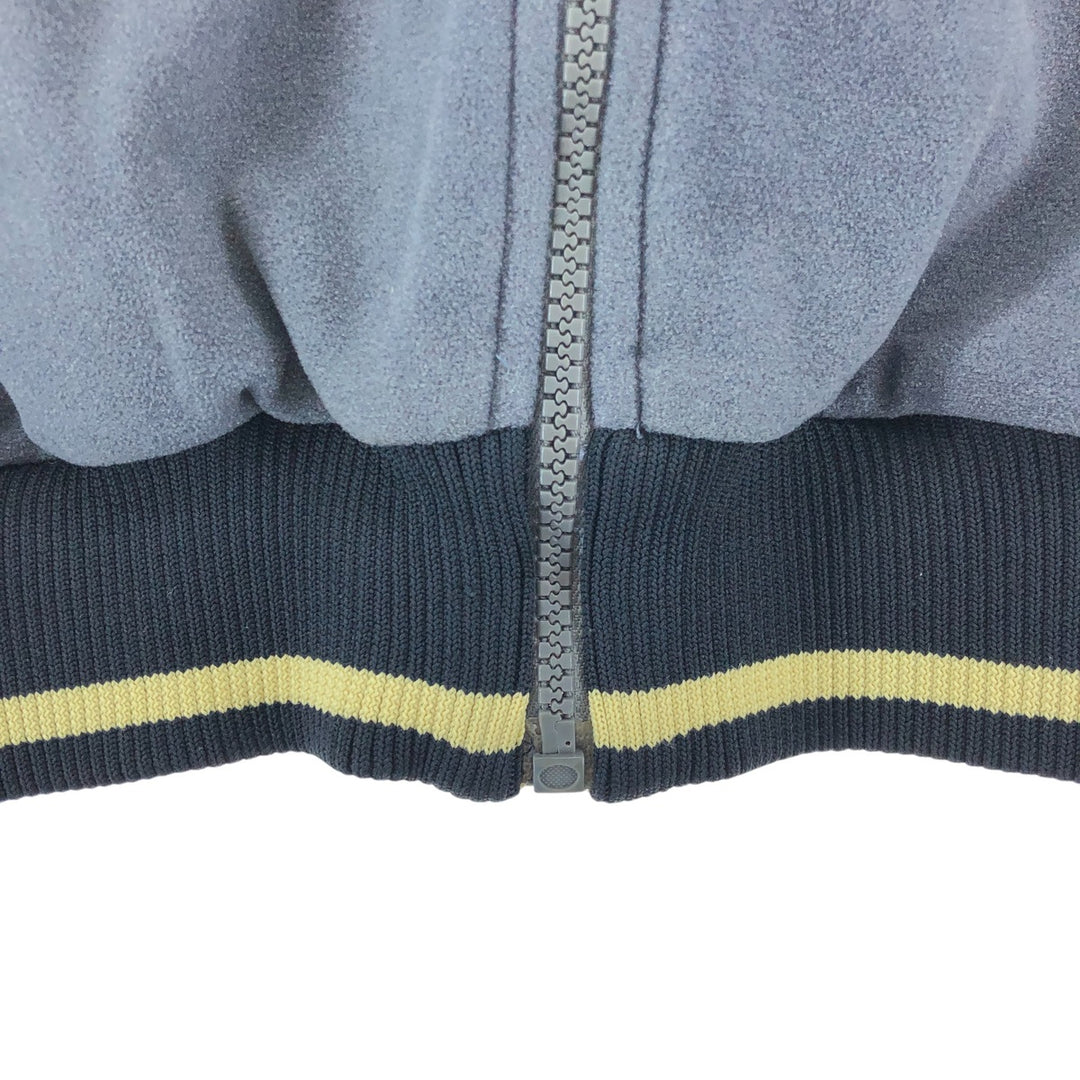 90'S Adidas Back Logo Velour Jersey Track Jacket Men's Size L Vintage polyester gray type Vintage Second Hand