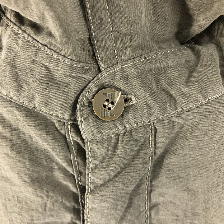 00'S Adidas ADVENTURE collared nylon jacket, men's size M Nylon Khaki type Vintage Second Hand