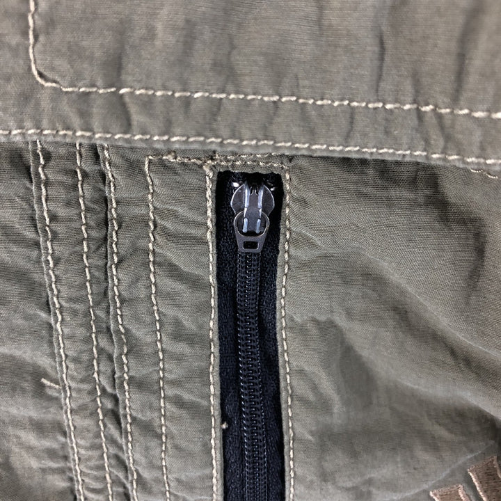 00'S Adidas ADVENTURE collared nylon jacket, men's size M Nylon Khaki type Vintage Second Hand