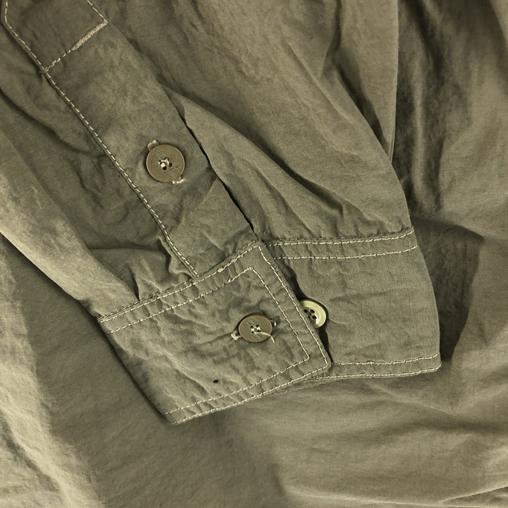 00'S Adidas ADVENTURE collared nylon jacket, men's size M Nylon Khaki type Vintage Second Hand