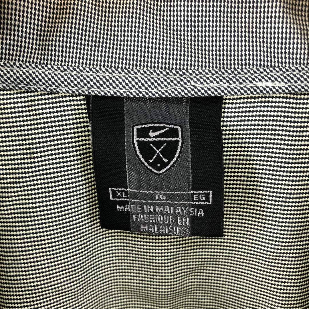 Nike NIKE GOLF Golf Half Snap Nylon x Polyester Pullover Men's XL Nylon gray type Vintage Second Hand