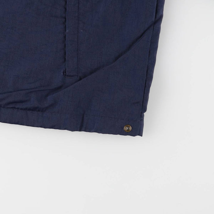 90'S Champion V-neck nylon pullover, men's size L, vintage Nylon navy blue type Vintage Second Hand
