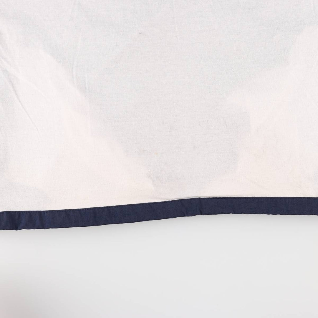 90'S Champion V-neck nylon pullover, men's size L, vintage Nylon navy blue type Vintage Second Hand