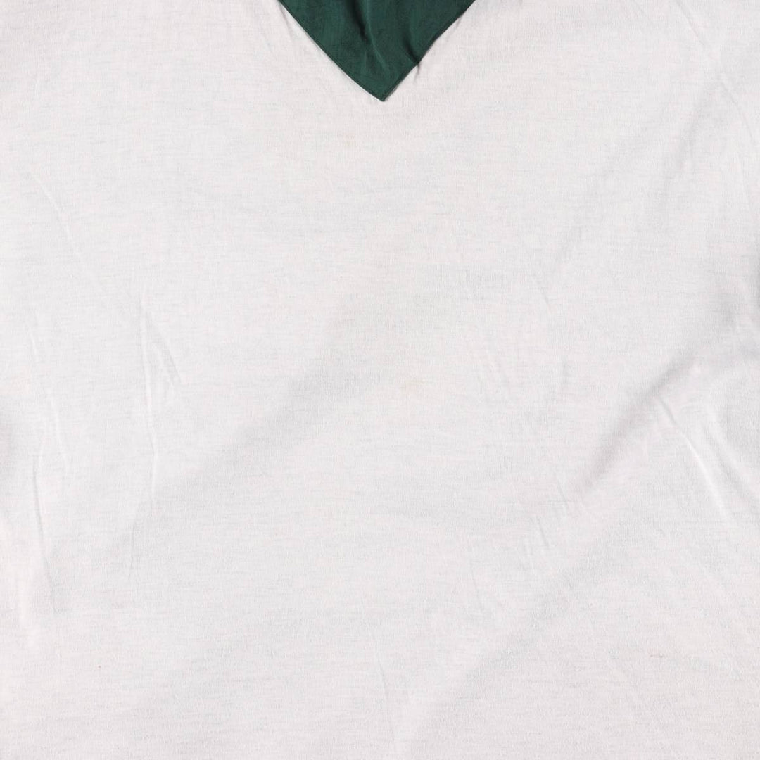 90'S Champion V-neck nylon pullover, men's size L, vintage Nylon navy blue type Vintage Second Hand