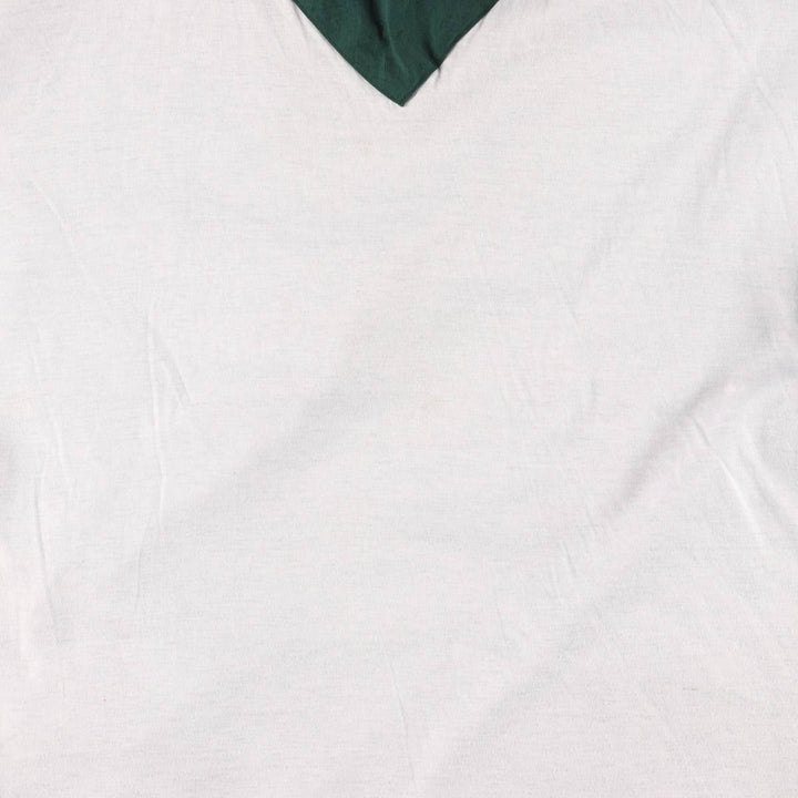 90'S Champion V-neck nylon pullover, men's size L, vintage Nylon navy blue type Vintage Second Hand