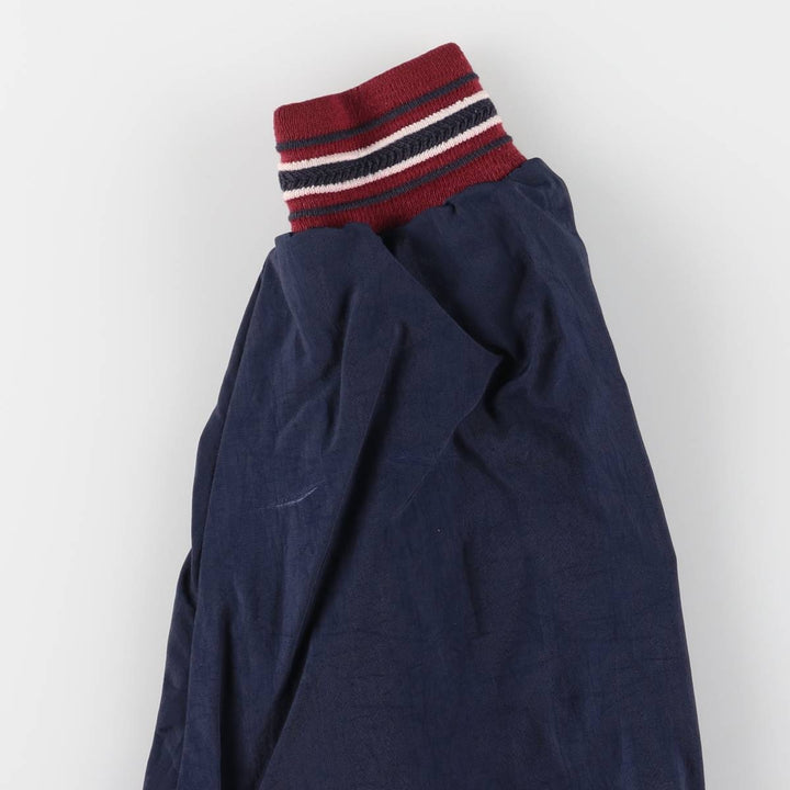 90'S Champion V-neck nylon pullover, men's size L, vintage Nylon navy blue type Vintage Second Hand