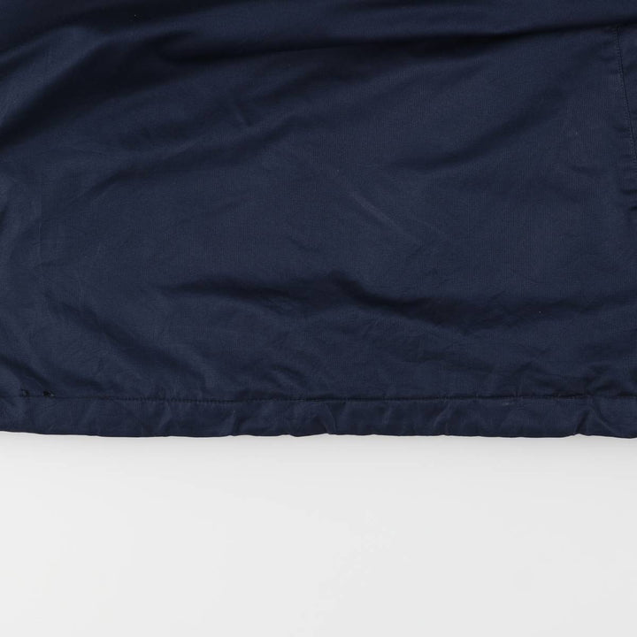 90'S Champion USNAVY V-neck warm-up pullover, men's XL equivalent, vintage polyester navy blue type Vintage Second Hand