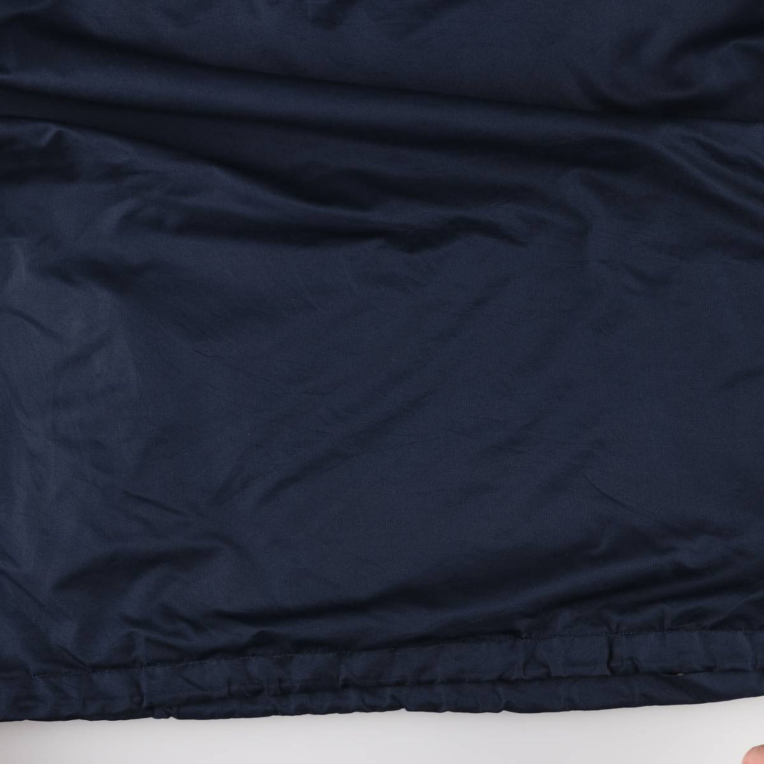 90'S Champion USNAVY V-neck warm-up pullover, men's XL equivalent, vintage polyester navy blue type Vintage Second Hand