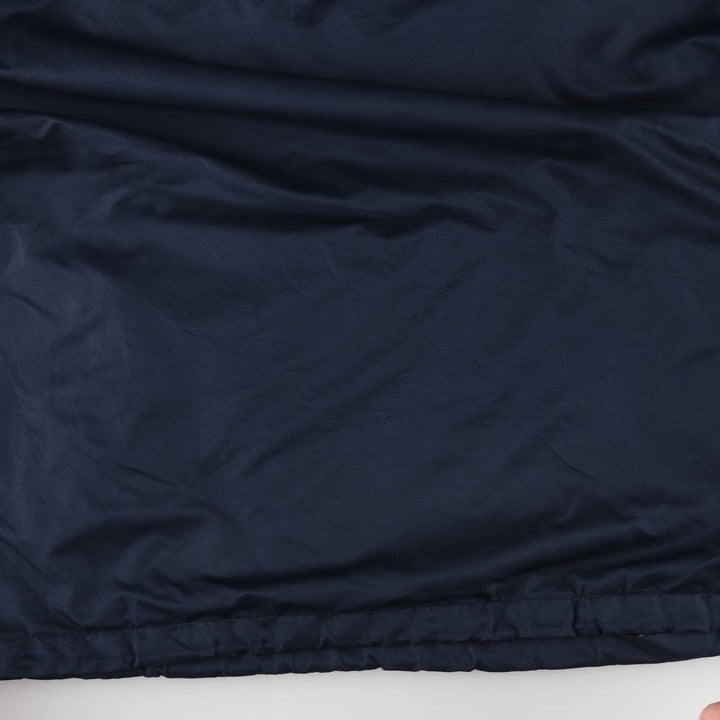 90'S Champion USNAVY V-neck warm-up pullover, men's XL equivalent, vintage polyester navy blue type Vintage Second Hand